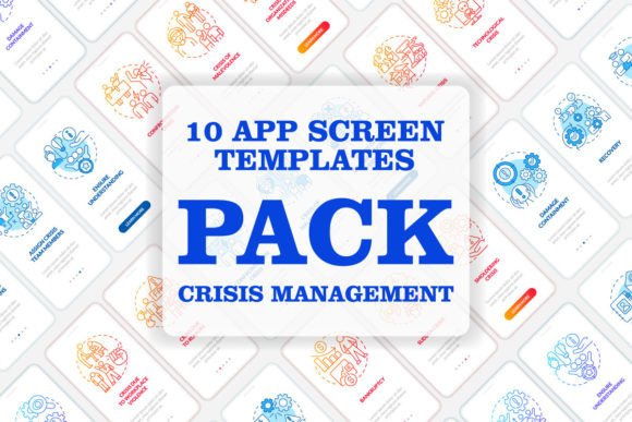 Crisis Management Mobile App Screen Set: The Visual Toolkit for Navigating Uncertainty