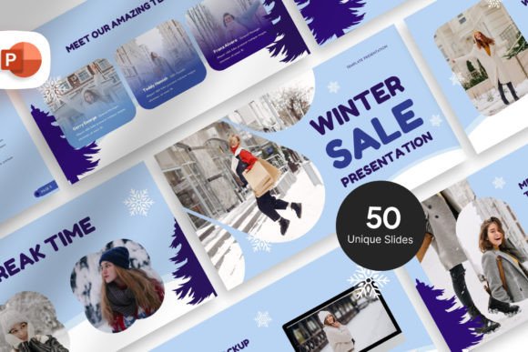 Elevate Your Business Proposals with the Winter Sale PowerPoint Template