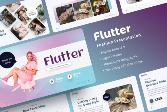 Elevating Visual Communication with the Flutter Fashion Presentation Template