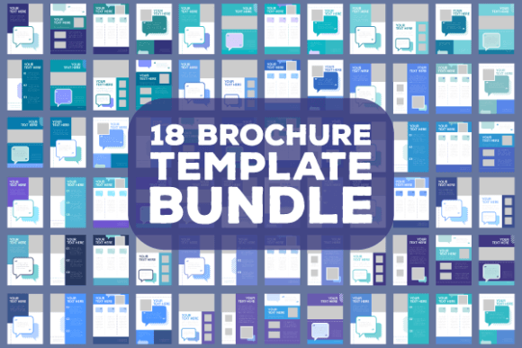 Evaluating Blue Blank Brochure Layout Design Templates