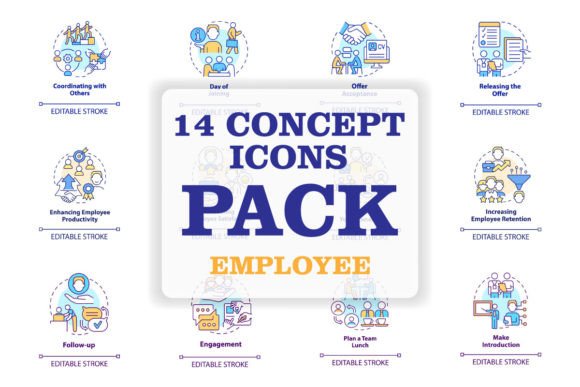 The Employee Onboarding Concept Icons Set: Evaluating Visual Communication Tools