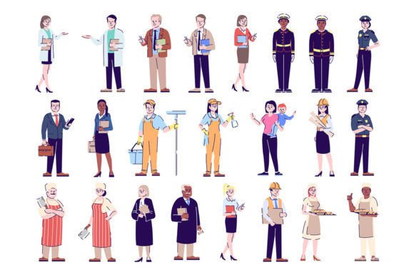 The Professions Flat Vector Illustration Set: A Practical Toolkit for Modern Visual Communication