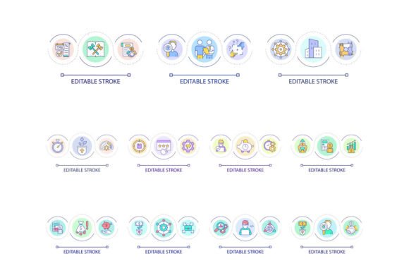 The Startup Support Programs Loop Icon Set: Visual Tools for a Modern Entrepreneurial Ecosystem