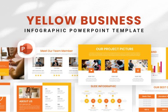 Why Yellow Business PowerPoint Template Is Your Shortcut to Professional Presentations